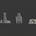 Detailed Architectural Stone Wall Construction With Segments Blocks And Textured Surfaces