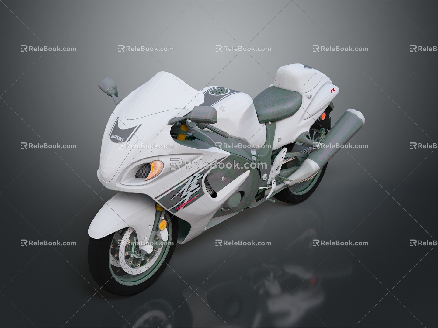 Motorcycle Two-wheeled Motorcycle Cross-country Motorcycle Road Race Motorcycle Motor Vehicle Transport 3d model