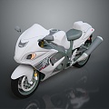 Motorcycle Two-wheeled Motorcycle Cross-country Motorcycle Road Race Motorcycle Motor Vehicle Transport 3d model