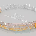 Circular Net Structure Playground Equipment For 3-8 Years Old With 4M Outer Diameter 3d model