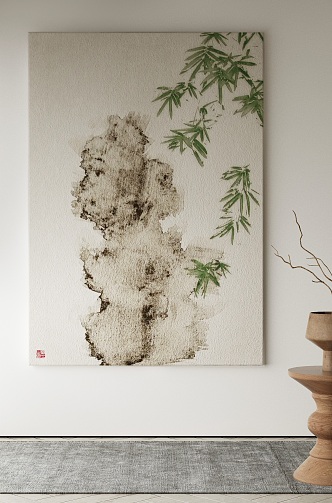 New Chinese Decorative Painting 3d model