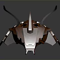Detailed Orange Spiked Streamlined Game Movie Character 3D Model Design