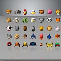 Cute Cartoon Animal Character Avatars Showcasing Various Wildlife Insect And Marine Species