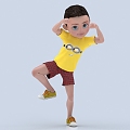 Little Boy Boy Man Cartoon Little Boy Children Cartoon Characters Cute Little Boy Children 3d model