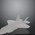 3D Model of Cosmic Aerospace Fighter with Detailed Space Design Features