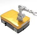 124 Manipulator Mobile Robot Grasping Robot AGV Trolley 3d model