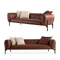 Modern Sofa Leather Sofa 3d model