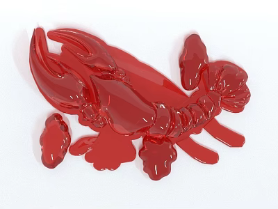 Red Crystal Scorpion Crystal Scorpion Red Scorpion Pendant Ornaments Red Crystal Ornaments 3d model