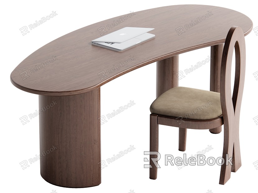 Wind desk and chair combination log wind desk and chair combination model