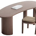 Wind desk and chair combination log wind desk and chair combination 3d model