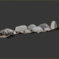 Decorative Circular Stone Fire Pit For Outdoor Garden With Natural Rocks