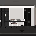 Modern study 3d model