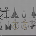 Industrial Marine Anchors With Various Designs And Heavy Duty Construction For Commercial Use