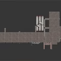 Industrial Heavy Duty Equipment With Metal Platform And Support Structures