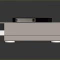 Silver VHS Video Recorder With Classic VHS Tape Placed On Top Surface
