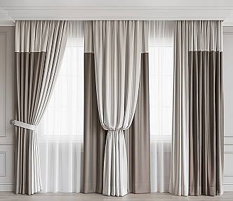 Modern Curtains 3d model