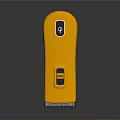 Yellow Electric Hair Trimmer With Button And Sharp Blade For Personal Grooming