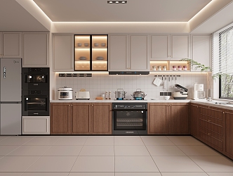 French Home Kitchen 3d model