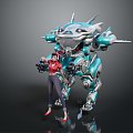 Modern Robot Mech Warrior Machine Battlearm Mechanical Battlearm Machine Warrior 3d model