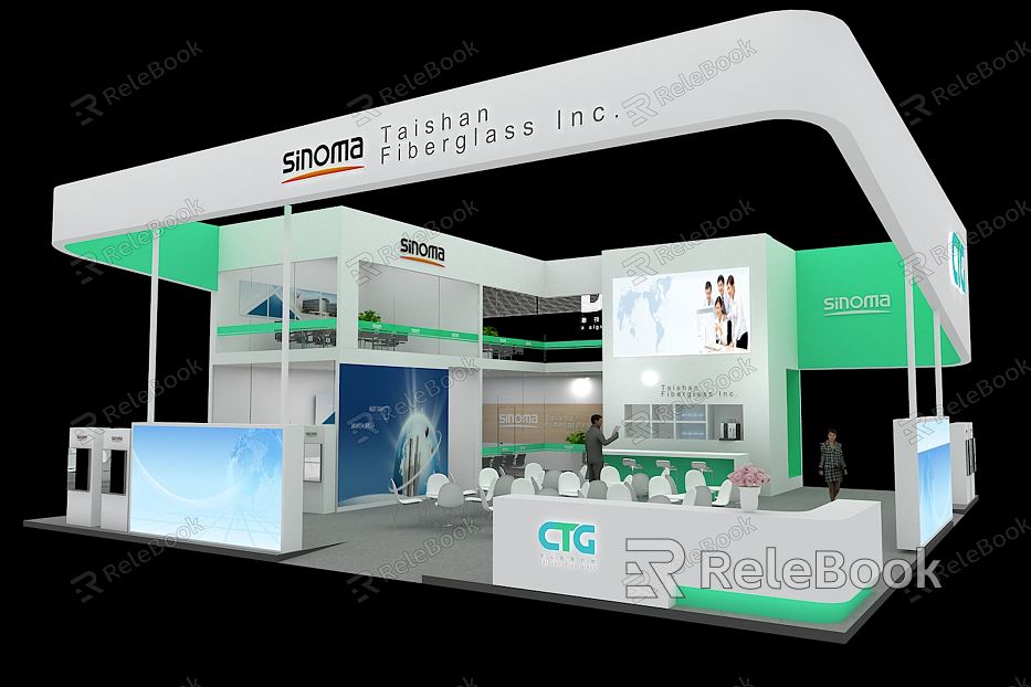 Modern Exhibition Workers' Fair Booth Exhibition Hall Exhibition Temporary Exhibition Expo model