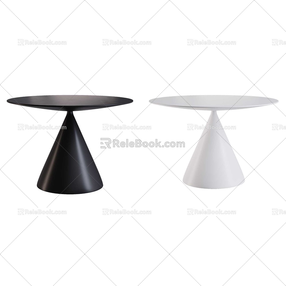 Modern Table Round Table 3d model