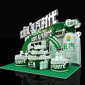 Modern Themed Exhibition Booths for Mining and Marine Technology Displays