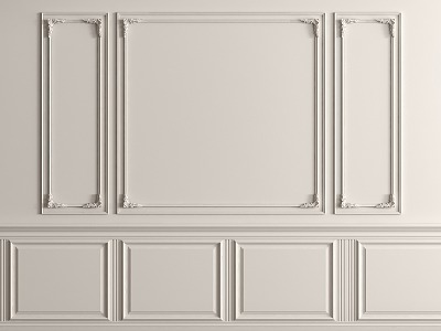 Wall Panel Gypsum Line Wall Trim Panel 3d model