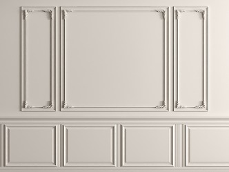 Wall Panel Gypsum Line Wall Trim Panel 3d model