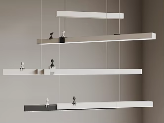 Strip chandelier 3d model