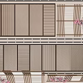 Modern Wooden Ceiling Design With Grid Slats And Pink Flower Decorations