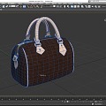 Women's Bag Women's Bag Kun Bag Leather Bag Handbag Fashion Bag Lv Bag Luxury Bag Low Face Low Number of Mold Simple Game Video Level Super Realistic 3d model