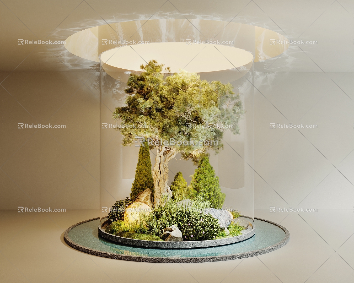 indoor landscape landscaping 3d model