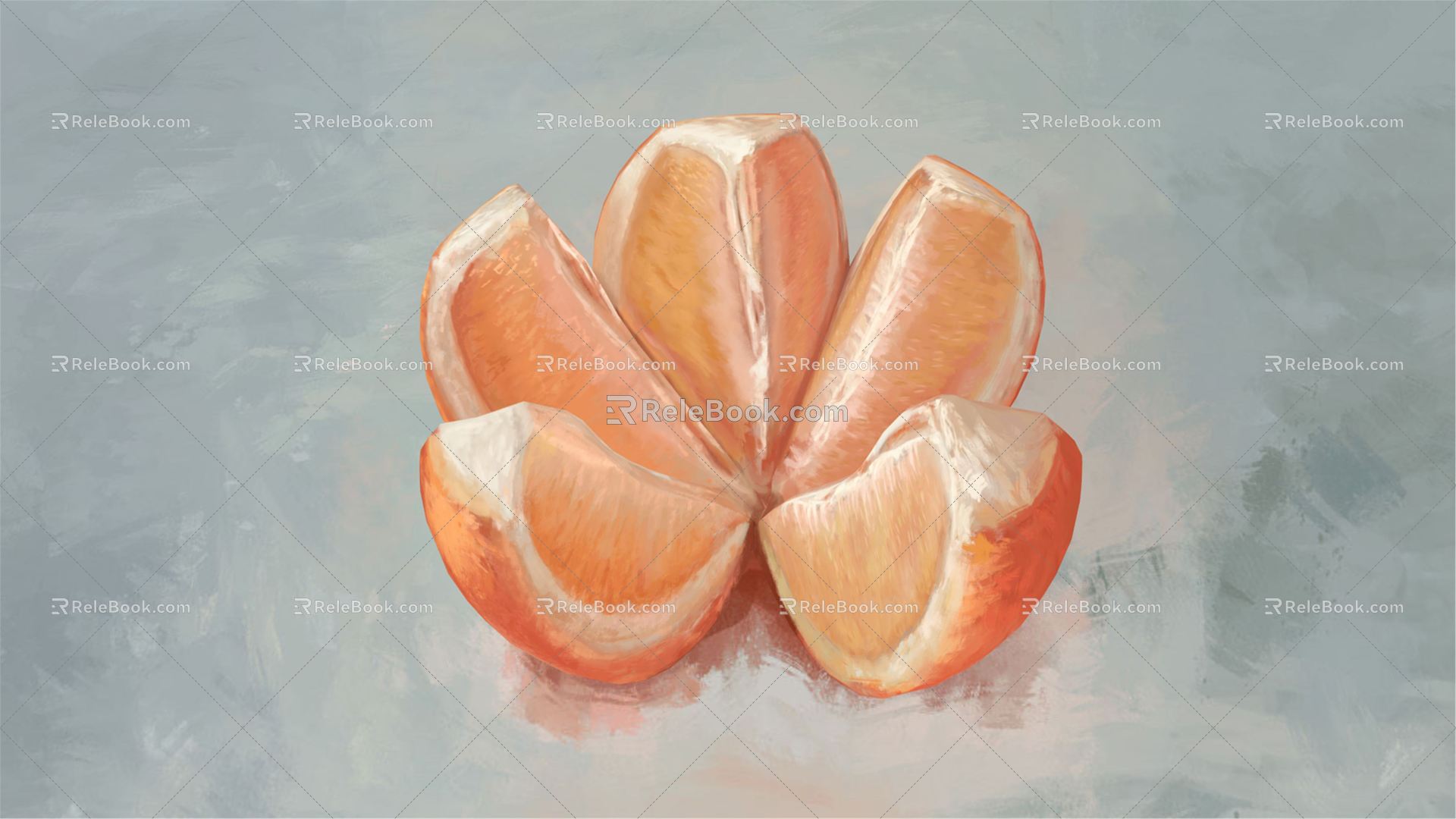 Modern Oranges 3d model