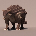 Sub-era Anthylosaurus Dinosaur with Binding Action Animation 3d model