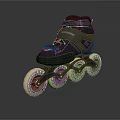 Black Powerslide Inline Skates with Yellow Wheels and Durable Sports Design