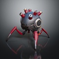 Modern Robot Machine Bomb Mechanical Bomb 3d model