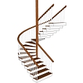 revolving staircase 3d model