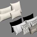 Modern Decorative Pillows In Beige Black Gray With Various Designs And Textures