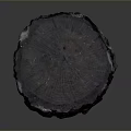 Rustic Natural Wooden Stump Chair With Tree Texture And Organic Design