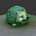 Game Movie Hedgehog Cartoon Character Sculpture With Red Platform Surface