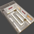 Elegant Jewelry Store Interior With Marble Display Cases Gold Accents And Soft Lighting