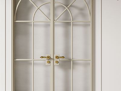 French double door glass door model