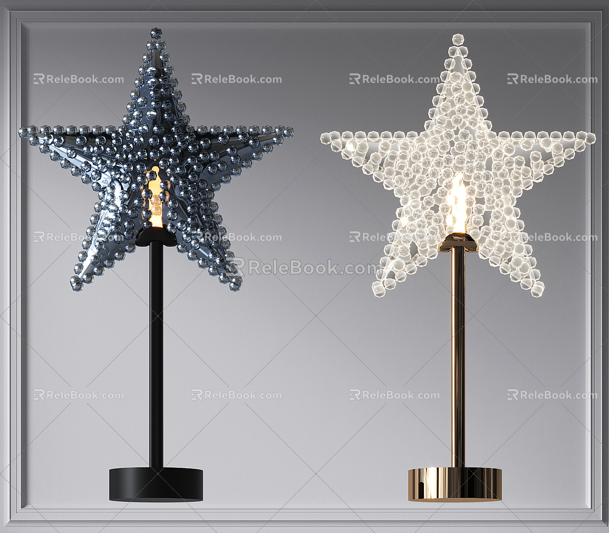 Modern Table Lamp Five-pointed Star Table Lamp Star Table Lamp Floor Table Lamp Lamps 3d model