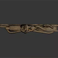 Ancient Metal Handcuffs With Linked Chains As Historical Weapon Artifact