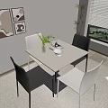 Modern leisure tables and chairs 3d model