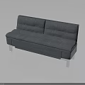 Multi Person Gray Sofa With Metal Legs In Modern Style Comfortable Seating