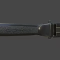 Man Holding Modern Black Pistol With Green Sight And Textured Grip