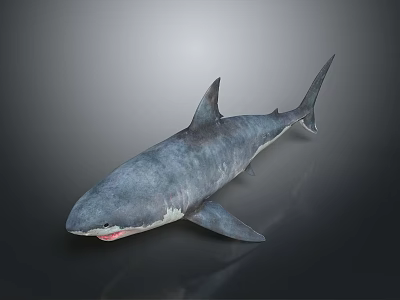 Great White Shark Shark Marine Life Predator Animal Fish Fish Freshwater Fish Sea Fish Game Animal Cartoon Animal 3d model