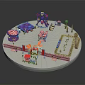 Amusement Park Children's Amusement Park Playground Children's Playground 3d model