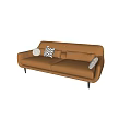 Cream wind multiplayer sofa 3d model